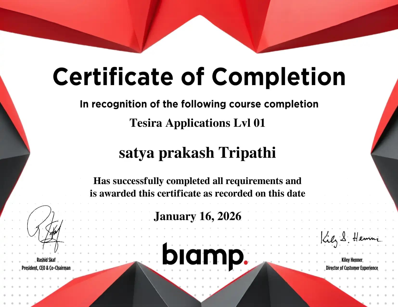Certification